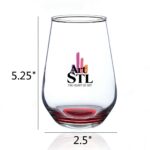 Lizzie Stemless Wine Glasses - 16 OZ. - Image 3