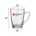 Nadir Lyle Glass Coffee Mugs - 10OZ. - Image 3