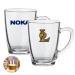 Nadir Lyle Glass Coffee Mugs - 10OZ.