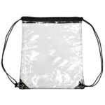 Claron Plastic Drawstring Backpacks - Image 5