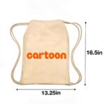 Roslo Cotton Drawstring Backpacks - Image 3