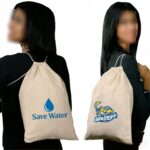 Fannie Cotton Drawstring Backpacks - Image 2