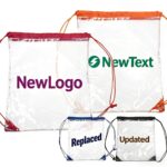Claron Plastic Drawstring Backpacks